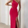 Dressing Up | Red One Shoulder Maxi Dress With Open Back Detail 2 Dressing Up | Red One Shoulder Maxi Dress With Open Back Detail -Sangyong Store CC WB CL127621 DressingUpRedOneShoulderMaxiDressWithOpenBackDetail0