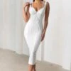 Just For Me | White Bandage Sweetheart Neckline Bodycon Midi Dress -Sangyong Store CL127499 EyesOnMeWhiteSweetheartNecklineMidiDress6