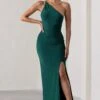 Dressing Up | Bottle Green One Shoulder Maxi Dress With Open Back Detail 2 Dressing Up | Bottle Green One Shoulder Maxi Dress With Open Back Detail -Sangyong Store WB CC BR CL127621 DressingUpBottleGreenOneShoulderMaxiDressWithOpenBackDetail2copy