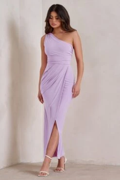 Athena | Lilac One Shoulder Maxi Dress -Sangyong Store WB CC CL126145 AthenaLilacOneShoulderMaxiDress2
