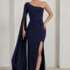 Romi | Navy One Shoulder Twist Design Maxi Dress -Sangyong Store WB CC CL127683015 RomiNavyOneShoulderTwistDesignMaxiDress1 ca934989 b515 4434 bfd8 a040b4ffc9e3