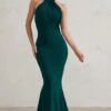 Marion | Green High Neck Maxi Dress With Statement Train 2 Marion | Green High Neck Maxi Dress With Statement Train -Sangyong Store WB CC CL128396 MarionBottleGreenHighNeckMaxiDressWithStatementTrain0 9164b17a 76ae 42d4 abdd 7189ae1f54d8
