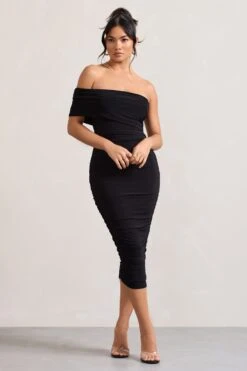 Remember Me | Black One Shoulder Midi Dress -Sangyong Store WB CL124581002 RememberMe BlackOneShoulderMidiDress1 2374fddc 90ce 4aa1 8d8d 9e03429e04f0