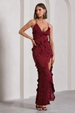 Run The World | Burgundy Sweetheart Neckline Ruffle Maxi Dress 12 Run The World | Burgundy Sweetheart Neckline Ruffle Maxi Dress -Sangyong Store WB CL127687069 RunTheWorldBurgundySweetheartNecklineRuffleMaxiDress5 cffa462a db52 42e7 8289 4d006b6664df