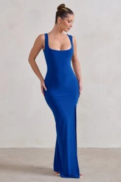Madeline | Cobalt Blue Sleeveless Thigh Split Maxi Dress 10 Madeline | Cobalt Blue Sleeveless Thigh Split Maxi Dress -Sangyong Store WB CL129338 Madeline CobaltBlueSleevelessThighSplitMaxiDress1