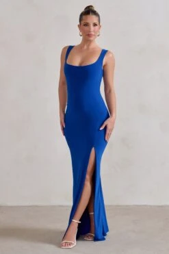 Madeline | Cobalt Blue Sleeveless Thigh Split Maxi Dress 11 Madeline | Cobalt Blue Sleeveless Thigh Split Maxi Dress -Sangyong Store WB CL129338 Madeline CobaltBlueSleevelessThighSplitMaxiDress2