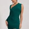 Siren | Bottle Green One Shoulder Bodycon Mini Dress 2 Siren | Bottle Green One Shoulder Bodycon Mini Dress -Sangyong Store WB CL129344047 SirenBottleGreenOneShoulderBodyconDress