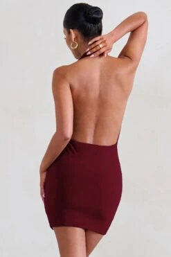 Liliana | Burgundy Cowl Neck Mini Dress 8 Liliana | Burgundy Cowl Neck Mini Dress -Sangyong Store WB CL129405 LilianaMerlotCowlNeckMiniDress6
