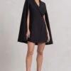 Suri | Black Tailored Cape Blazer Dress -Sangyong Store WB CL129732002 SuriBlackTailoredCapeBlazerDress0