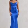 Lifetime | Cobalt Blue Satin Cowl Neck Maxi Dress With Cross Back Detail -Sangyong Store WB HR CL127192 LifetimeCobaltBlueSatinCowlNeckMaxiDressWithCrossBackDetail0 ca95f720 dc13 4da5 b1de 3a3a097e55d5